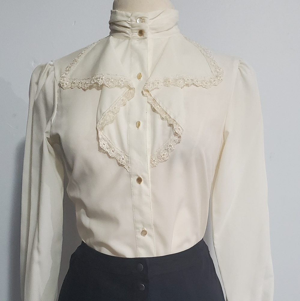 Vintage Lolita Victorian style blouse